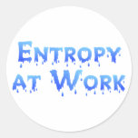 Entropie au travail adhésif