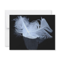 Entwined feathers are symbolic of mysticism invitation