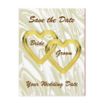 Entwined Gold Hearts Bride and Groom