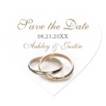 Entwined Rings Save the Date Sticker