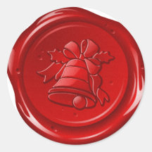 envelope christmas sealing wax round sticker
