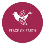 Envelope seals round sticker
