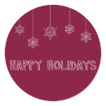 Envelope seals round sticker