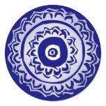 Envelope seals with Indian decoration Round Stickers