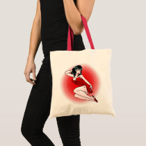 Enviro-Friendly Bag Pinup Girl Sexy Retro Tote Bag