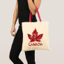 Enviro-Friendly Canada Tote Bag Retro Maple Leaf