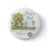 Enviro Frog Plant a Tree  Earth Day Gear Pins