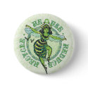 Enviro Green Bee Earth Day Gear buttons