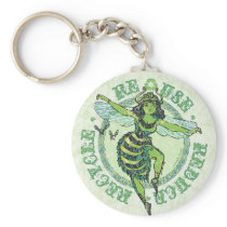 Enviro Green Bee Earth Day Gear Key Chains