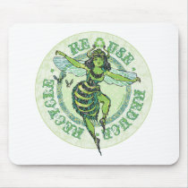 Enviro Green Bee Earth Day Gear Mouse Mat