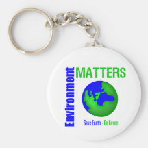 Environment Matters Save Earth Go Green Keychains