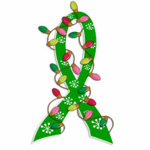 Environmental Awareness Christmas Lights Ribbon Photo Cutout