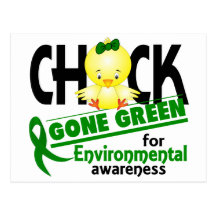 Environmental Chick Gone Green 2 Post Card