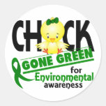 Environmental Chick Gone Green 2 Sticker