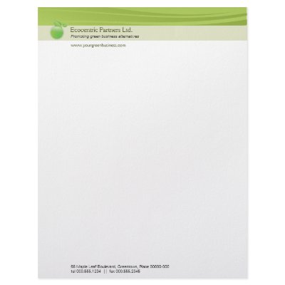 Environmental Company Letterhead by starstreambusiness
