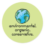 Environmental Conservative Round Stickers