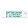 Environmental Engineer 3% Talent Bumper Stickers