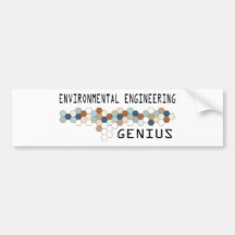Environmental Engineering Genius Bumper Sticker