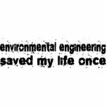 Environmental Engineering Saved My Life Once Acrylic Cut Outs
