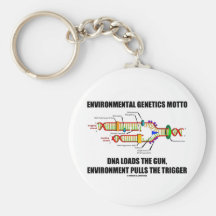 Environmental Genetics Motto DNA Loads Environment Keychains