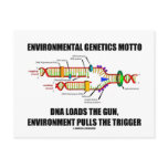 Environmental Genetics Motto DNA Loads Environment