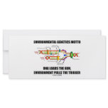 Environmental Genetics Motto DNA Loads Environment rack cards