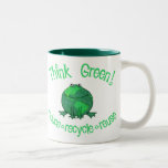 Environmental Green Frog Coffee Mug