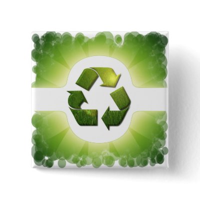 Environmental Issues Square Pin by OrganicItems