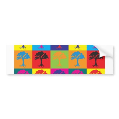 Environmental Science Pop Art Bumper Stickers by sciencewillprevail
