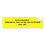 Environmentalism:Killing People, Jobs, and the ... Bumper Stickers