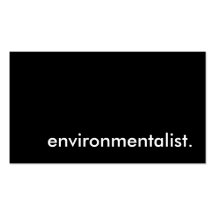 environmentalist. business cards