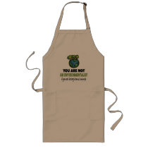 Environmentalist = Vegan, Vegetarian Apron