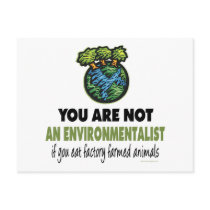 Environmentalist = Vegan, Vegetarian