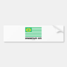 Environmentalists Unite! (Ecology Flag Theta) Bumper Sticker