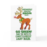 Environmentally Conscious Rudolph cards