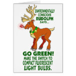 Environmentally Conscious Rudolph Cards