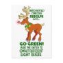 Environmentally Conscious Rudolph Postcard