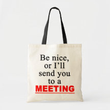 Envoyez-vous à un humour sarcastique de bureau de  sac