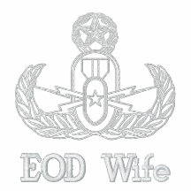 EOD Wife (white lettering) Embroidered Polo Shirt