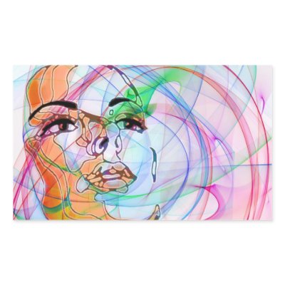 Eos Rectangle Sticker by DigitalCreations