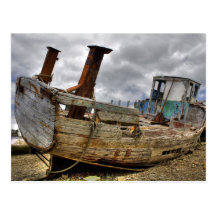 Epave de bateau carte postale