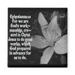 EPHESIANS 2:10 BIBLE SCRIPTURE QUOTE magnets