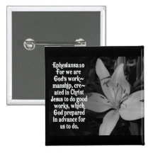 EPHESIANS 2:10 BIBLE SCRIPTURE QUOTE PINS