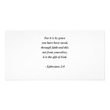 EPHESIANS 2:8 CUSTOMIZED PHOTO CARD