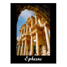 ephesus library turkey post card