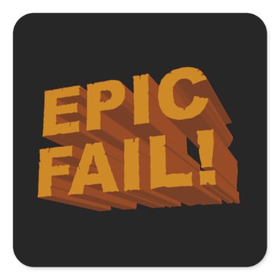 Epic Fail! 3D Stickers by Eneglecta