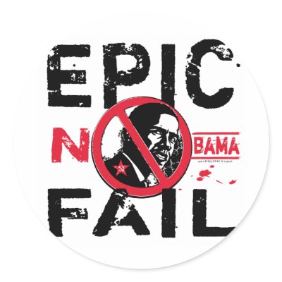 Epic Fail Anti-Obama Stickers by NobamaAntiObama