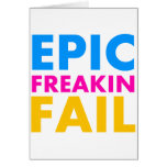 Epic Fail Greeting Cards
