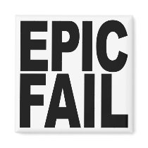 Epic Fail Fridge Magnet