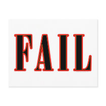 Epic Fail Postcard